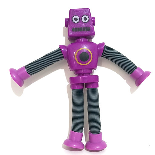 اسباب بازی کششی و چسبونکی ربات بنفش