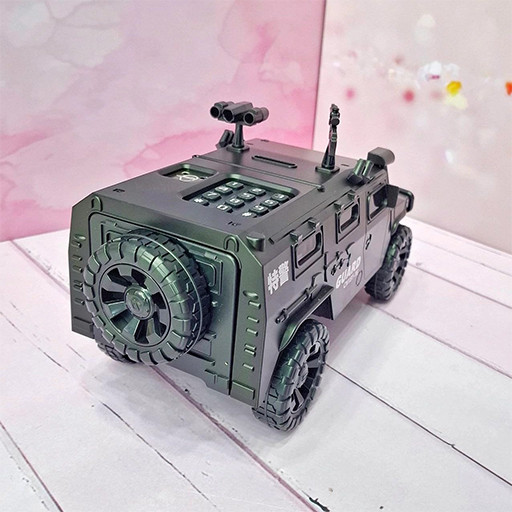 قلک الکترونیکی تشخیص چهره شبیه سازی شده به طرح ماشین نظامی گالری 1