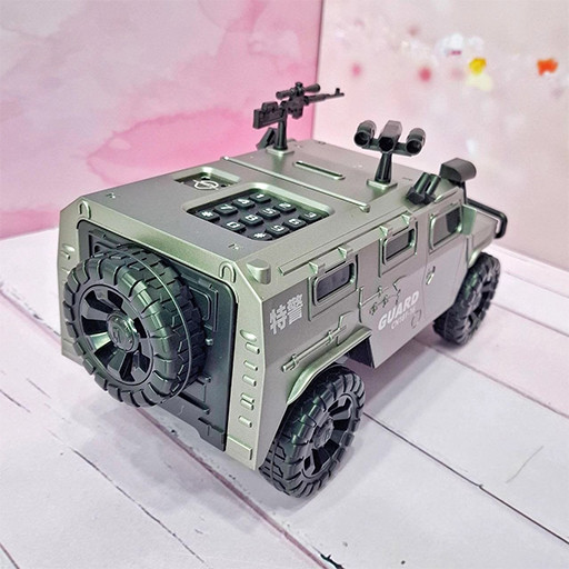 قلک الکترونیکی تشخیص چهره شبیه سازی شده به طرح ماشین نظامی گالری 4