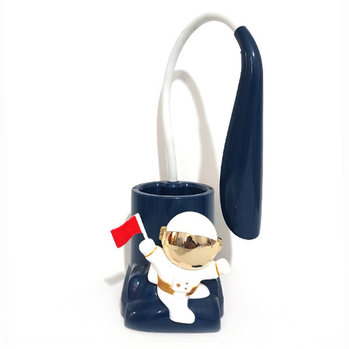 چراغ مطالعه خم شو جامدادی دار طرح فضانورد شاخص