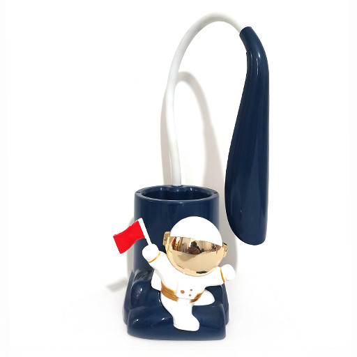 چراغ مطالعه خم شو جامدادی دار طرح فضانورد شاخص