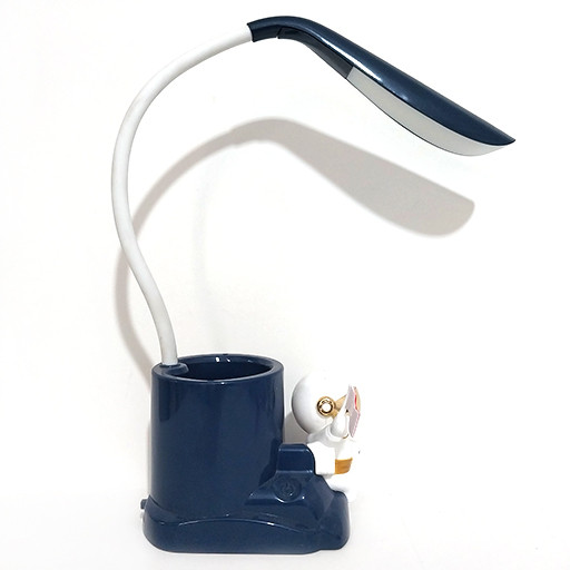 چراغ مطالعه خم شو جامدادی دار طرح فضانورد گالری آبی