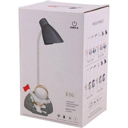 چراغ مطالعه خم شو جامدادی دار طرح فضانورد جعبه