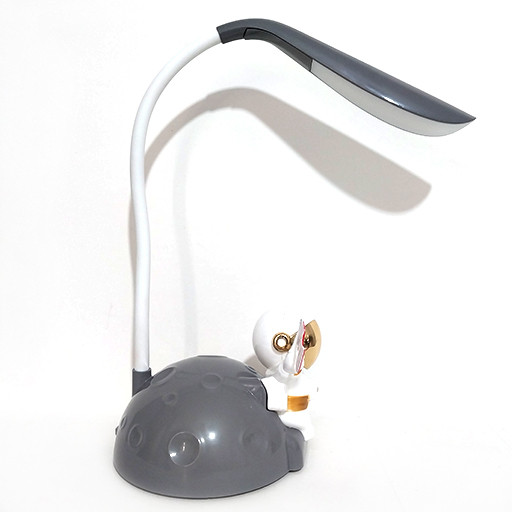 چراغ مطالعه شارژی طرح فضانورد گالری خاکستری