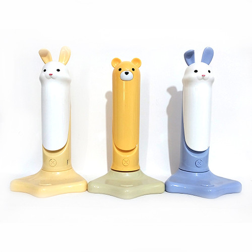 چراغ مطالعه شارژی و تاشونده با پایه نگهدارنده موبایل طرح حیوانات شاخص