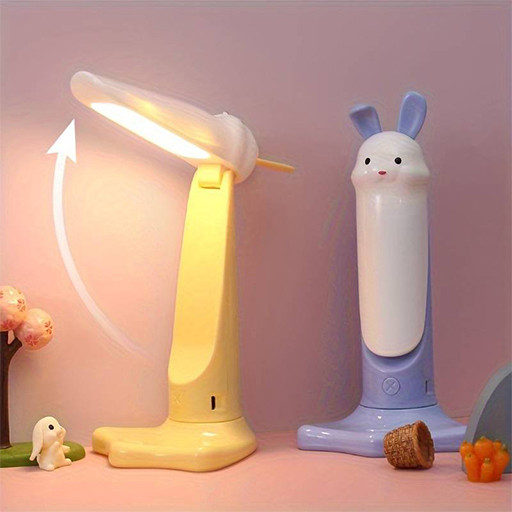 چراغ مطالعه شارژی و تاشونده با پایه نگهدارنده موبایل طرح حیوانات گالری 2