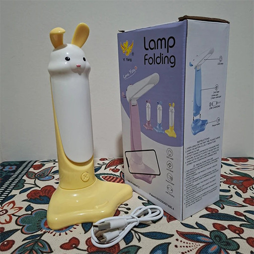 چراغ مطالعه شارژی و تاشونده با پایه نگهدارنده موبایل طرح حیوانات گالری 5