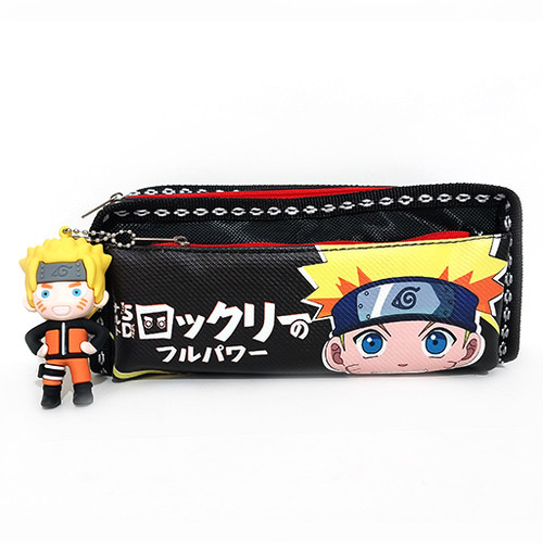 جامدادی آویزدار دو زیپ مستطیلی طرح انیمه ناروتو