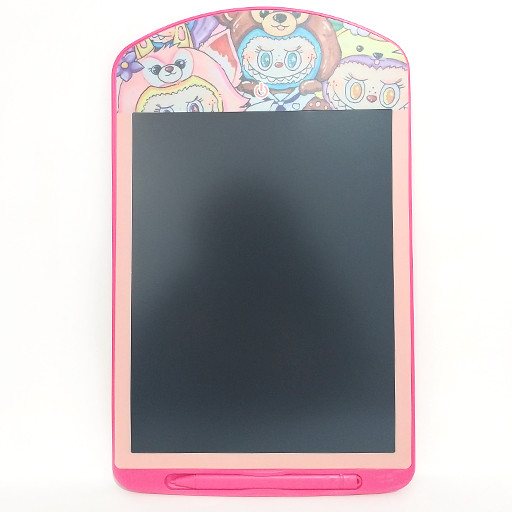 تبلت نقاشی و یادداشت LED طرح لبوبو به همراه قلم صورتی پر رنگ