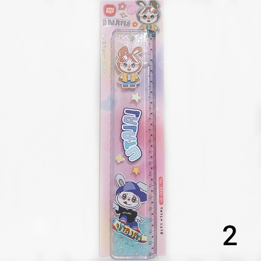 خط کش آکواریومی اکلیلی 20 سانتی طرح لالاتو طرح 2