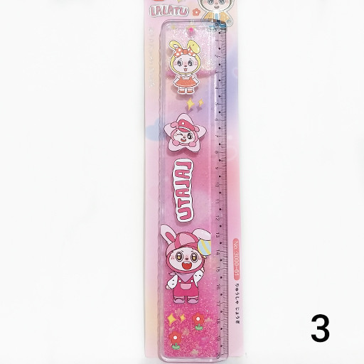 خط کش آکواریومی اکلیلی 20 سانتی طرح لالاتو طرح 3