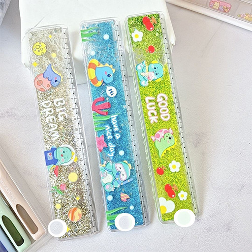 خط کش آکواریومی اکلیلی 20 سانتی طرح دایناسور گالری