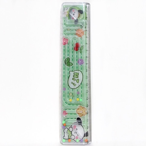 خط کش 20 سانتی شیشه ای هزارتو دار طرح خرگوشی گالری 2