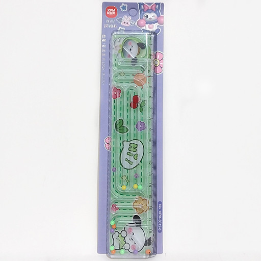 خط کش 20 سانتی شیشه ای هزارتو دار طرح خرگوشی گالری 1