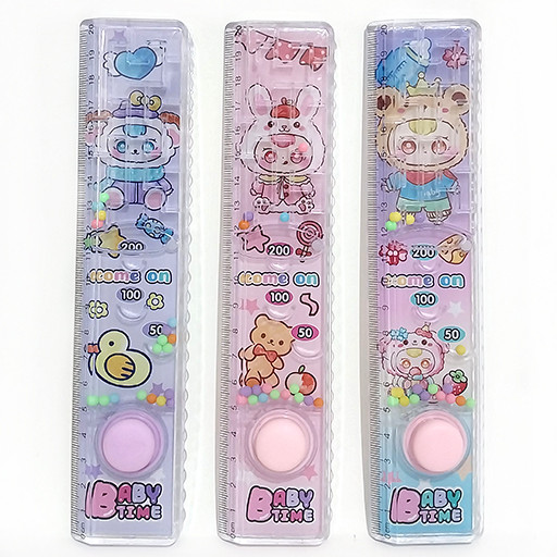 خط کش واترگیم آکواریومی 20 سانتی طرح کودکانه شاخص