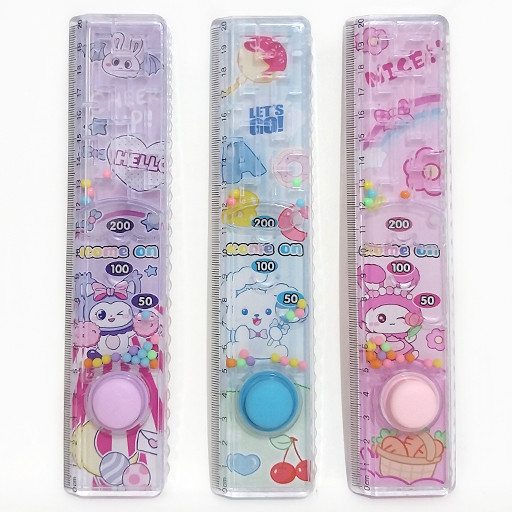 خط کش واترگیم آکواریومی 20 سانتی طرح کارتونی شاخص