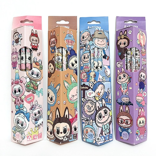 مداد مشکی سه گوش لبوبو سر پاکن دار شاخص