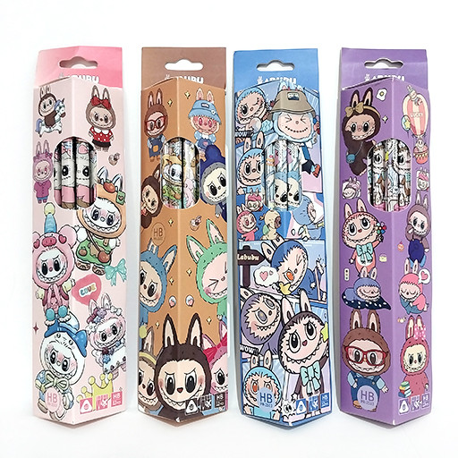 مداد مشکی سه گوش لبوبو سر پاکن دار شاخص