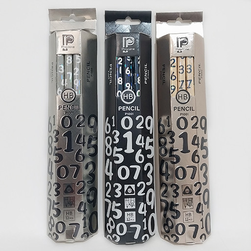 مداد مشکی سه گوش کیفیت بالا و سر پاکن دار شاخص