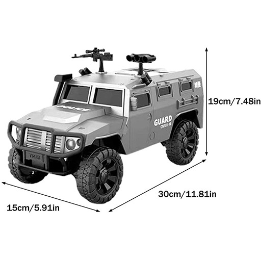 قلک الکترونیکی تشخیص چهره شبیه سازی شده به طرح ماشین نظامی ابعاد