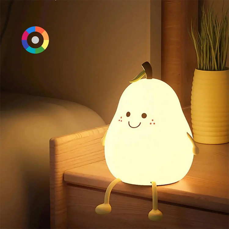 چراغ خواب سیلیکونی طرح گلابی