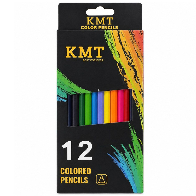 مداد رنگی 12 رنگ KMT